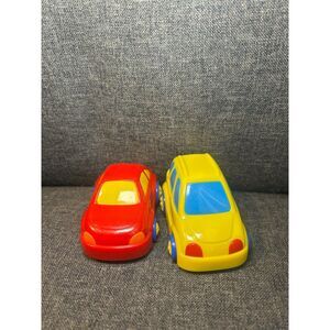 Childrens Toy Cars Primary Color Red Yellow Preschool Play Chunky Kidcore
